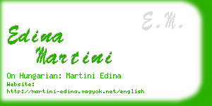 edina martini business card